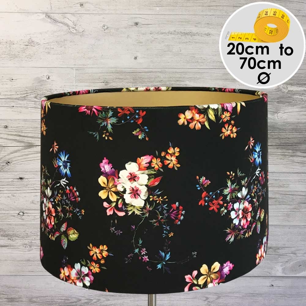 Floral Lampshade Gold